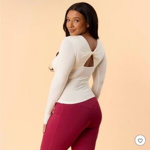 Chic Cream Long Sleeve Top